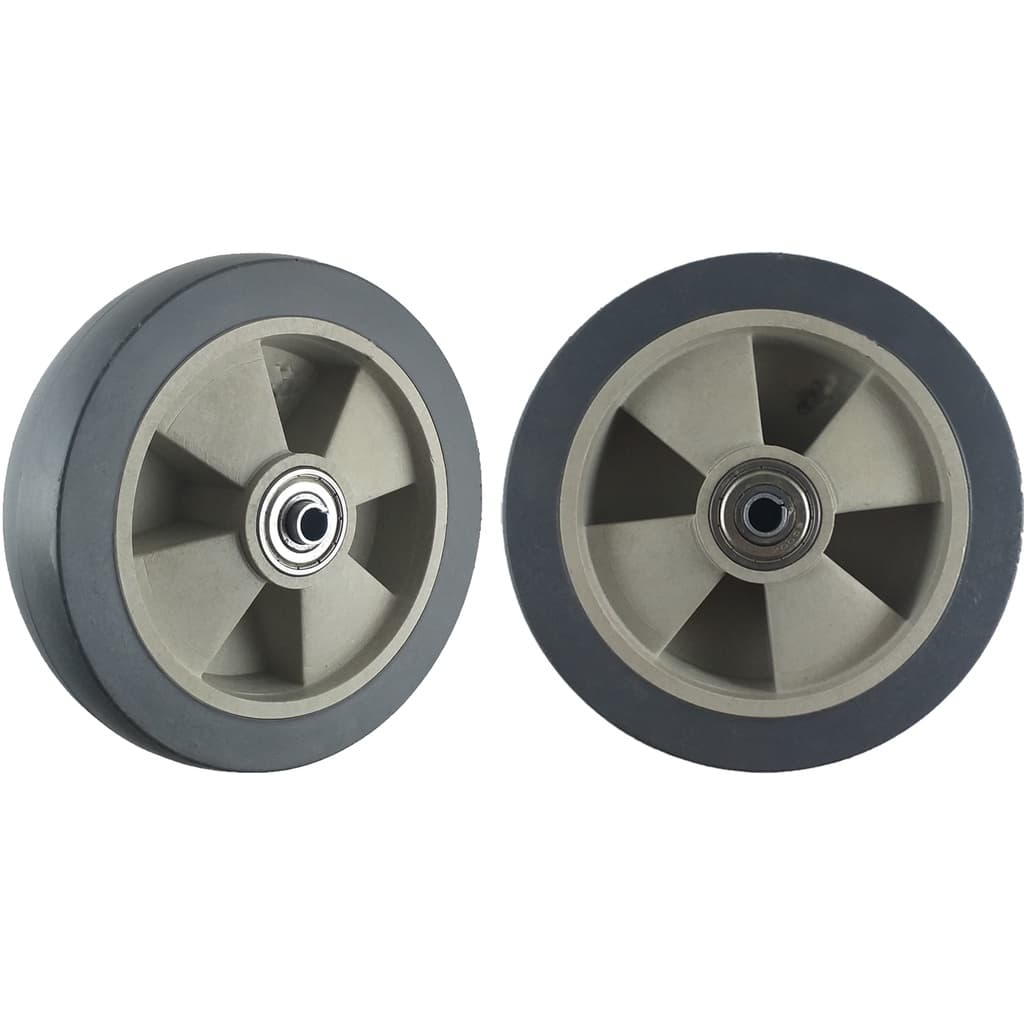 Par de Rodas Termoplastica 512 Reforçadas Rol. de Esferas - T512E10