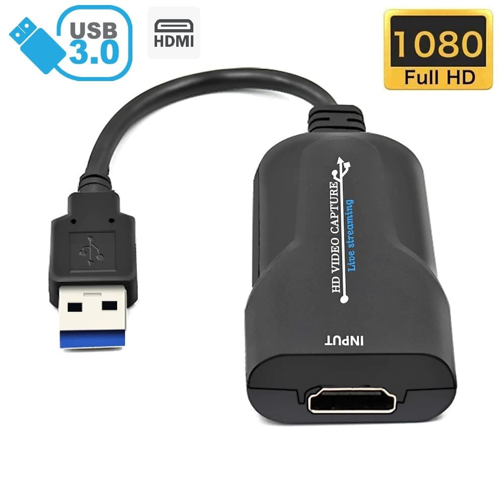Placa De Captura De Áudio E Vídeo Hdmi Para Usb 3.0 1080p