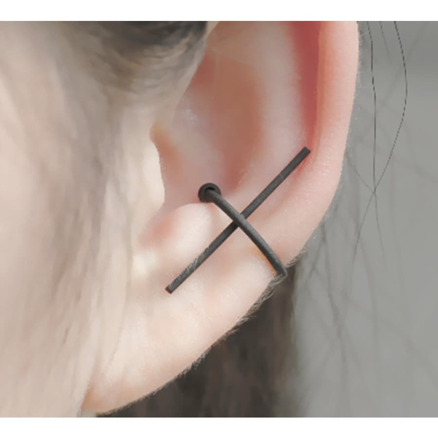 01 Piercing Falso Anti Tragus Cartilagem Orelha Piercing Fake ~