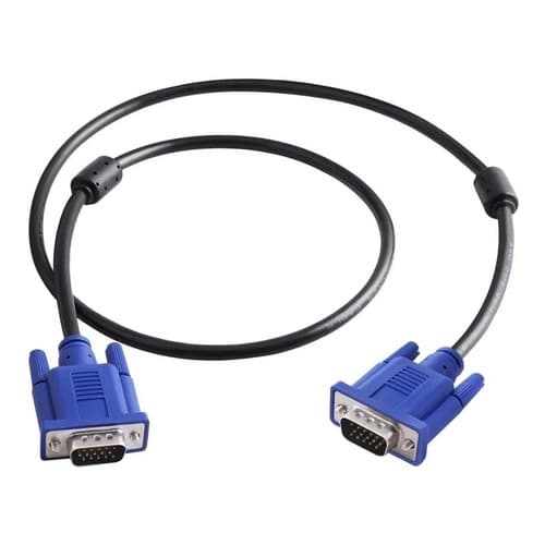 Cabo VGA Macho x Macho Para Monitor 2 Metros - Blindado com Filtro Ferrite
