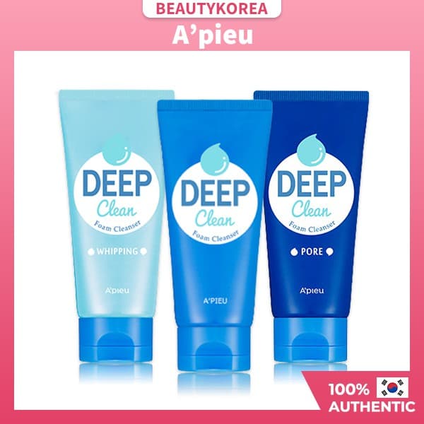 [CLEARANCE Venda] APIEU DEEP CLEAN FOAM CLEANSER Original/Whipping/Pore,Korean Cosmetics
