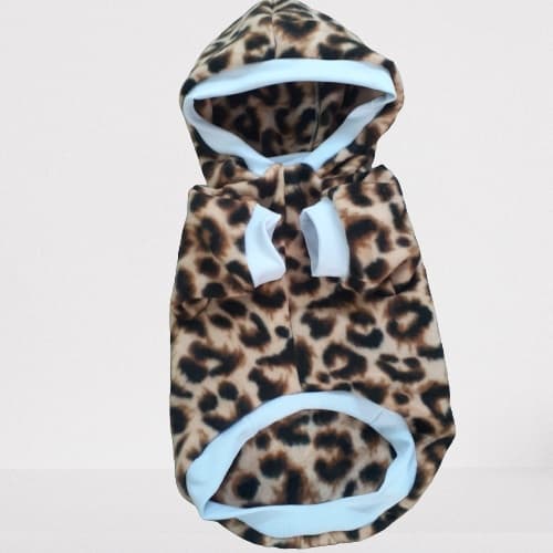 Roupa Pet Inverno Com Mangas E Capuz  Oncinha