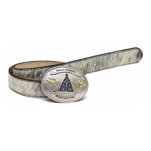 Cinto Cowboy Com Pelo Com Fivela Country De Nossa Senhora Aparecida
