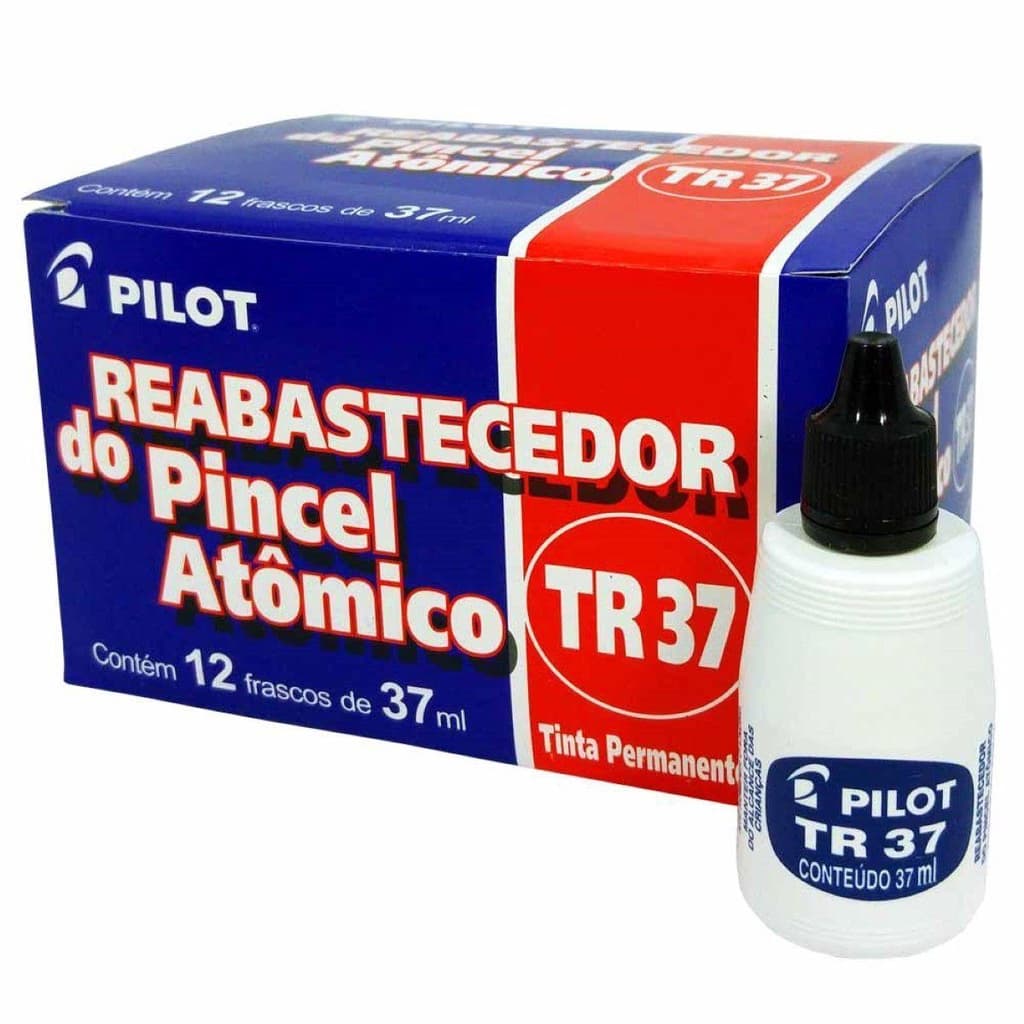Tinta Pincel Marcador Atomico 37ml Preto Pilot 1und.