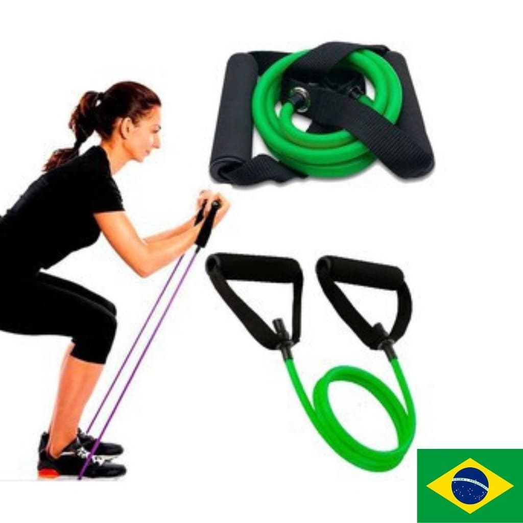 OUTRO - Elástico Tensão Exercícios Ombro Biceps Triceps Peito Costas Glúteos Itensidade Média