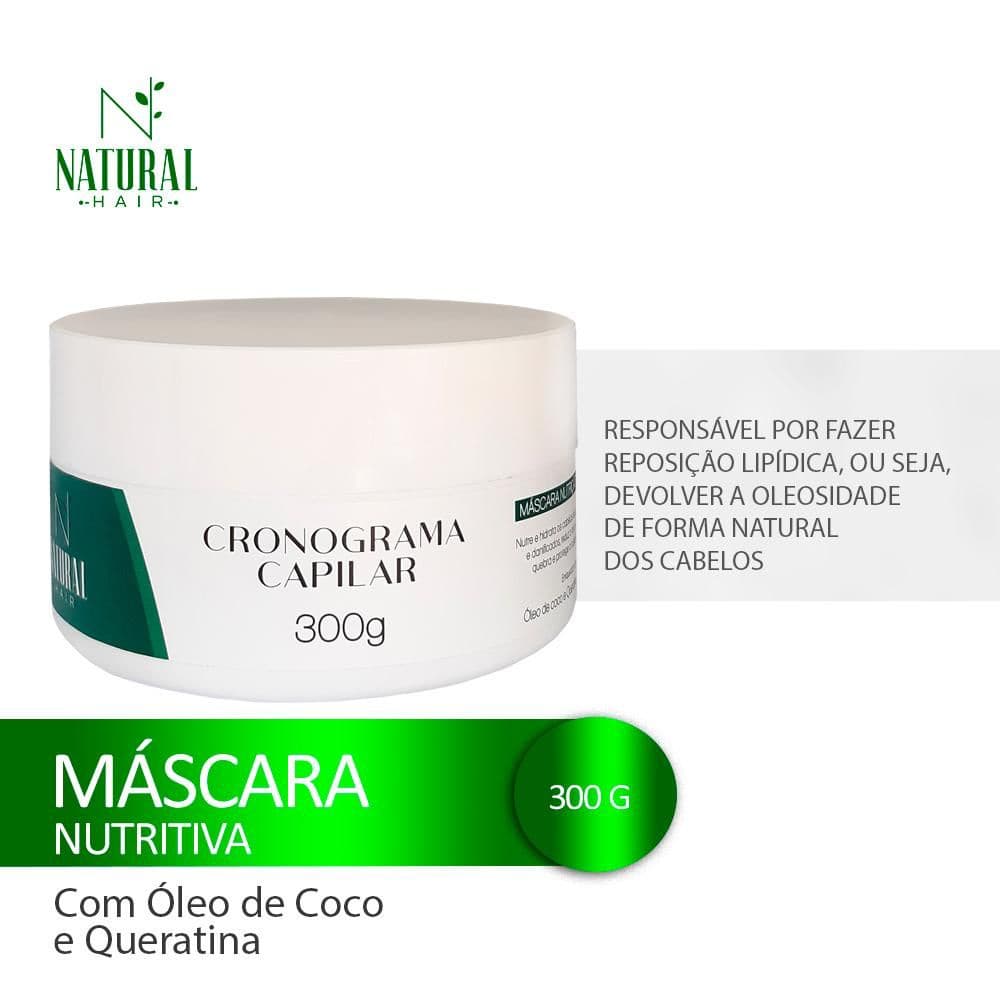 Máscara Capilar Profissional de Nutrição Capilar Cronograma Capilar Natural Hair 300gr
