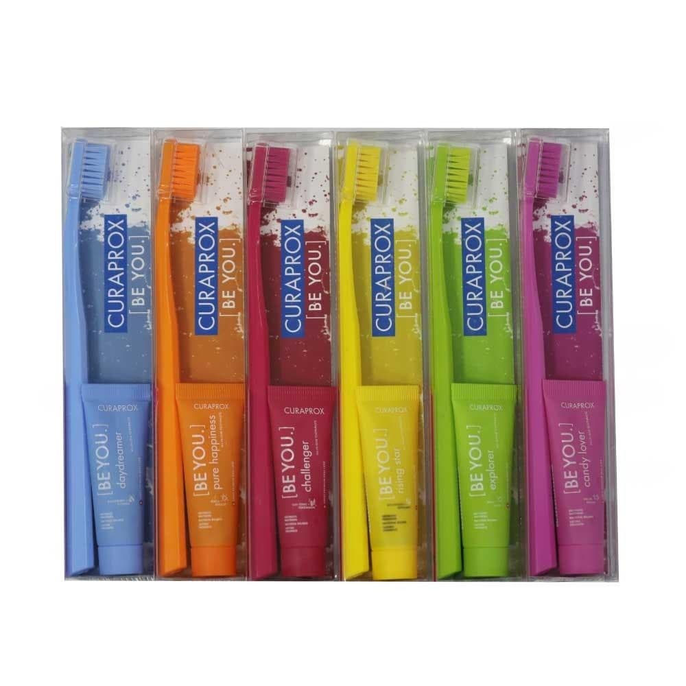 Kit Curaprox Be You Escova Ultra Soft 5460 + Creme Dental Vegano 10ml