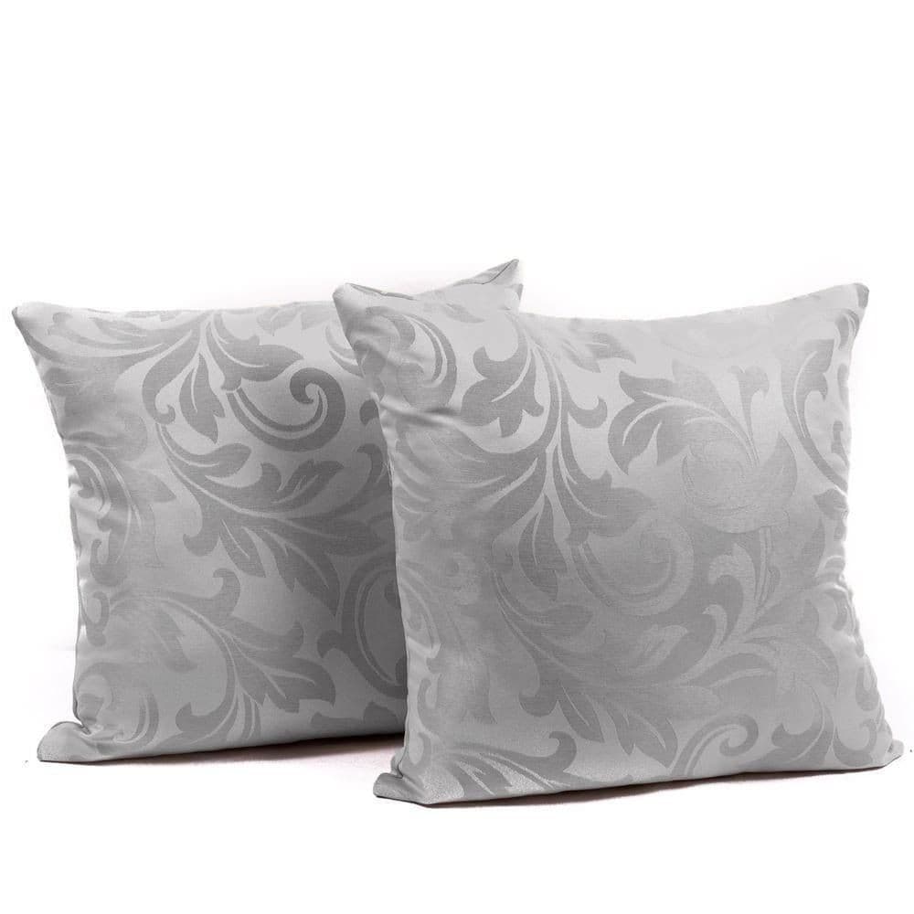 Kit 2 Capas De Almofada Decorativa Jacquard 45x45 C/ Zíper