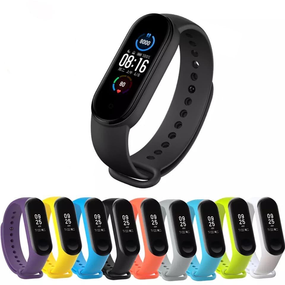Pulseira Para Xiaomi Mi Band 5 e 6 Miband Colorida de Silicone