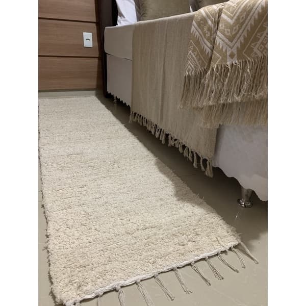 Tapete Passadeira BOHO 0,50x2,00, ou 1,50X2,00. 100% algodão. Grosso, Pesado e muito macio.
