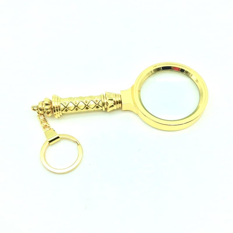 Lupa 8x 48mm Metálica Dourada -  2466