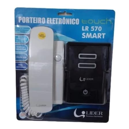 Interfone Porteiro Eletrônico Residencial Lider Lr-570 Alimentação Interna