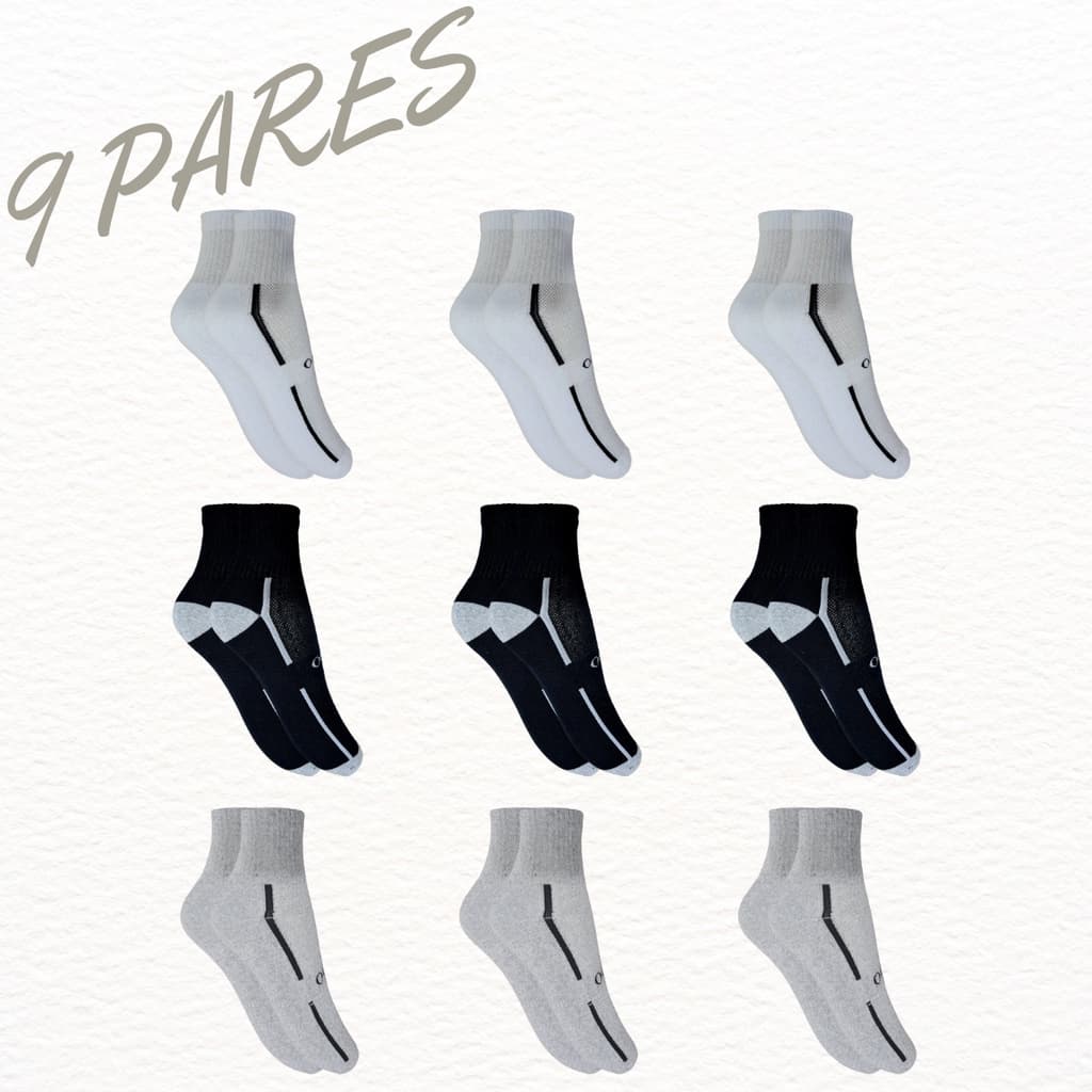 Meia Masculina Kit 09 Pares Ock Cano Médio Revenda