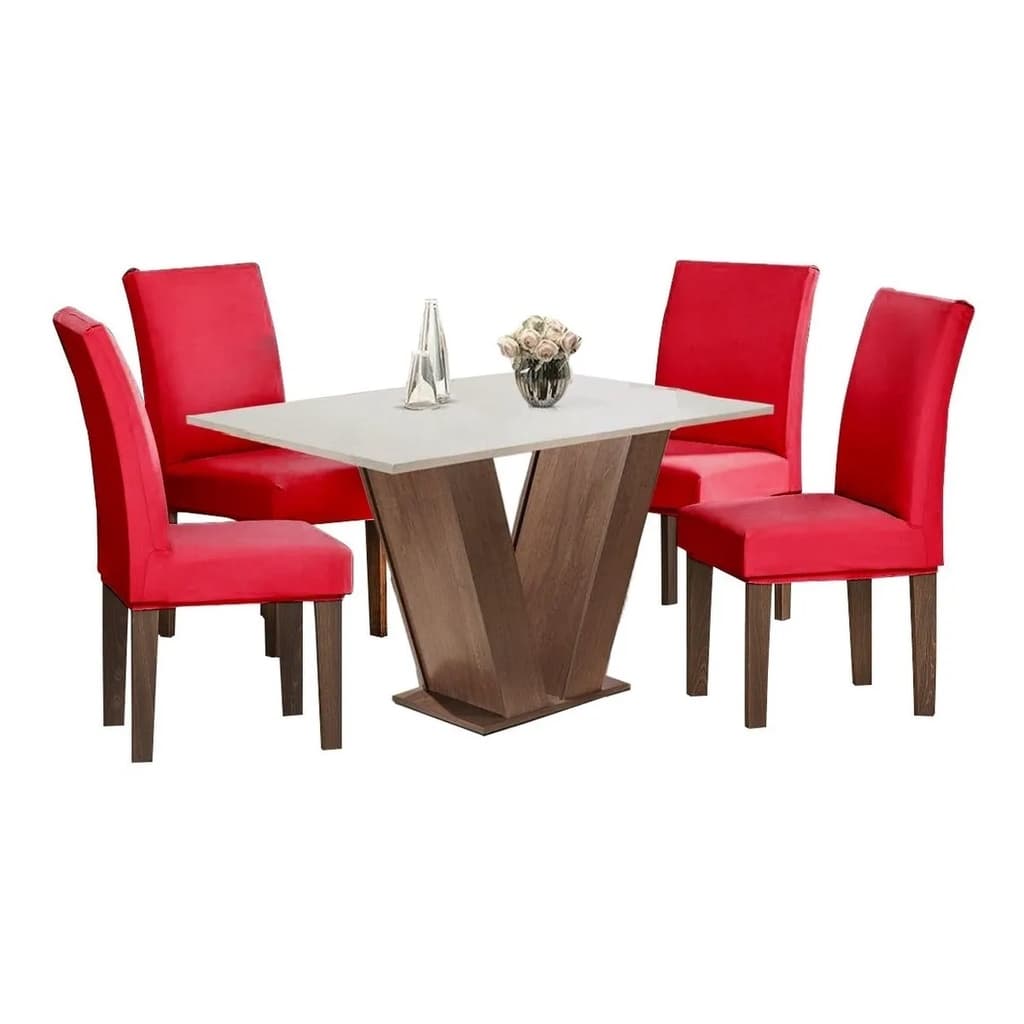 Capas De Cadeira Mesa Jantar Ajustável - Kit 6 Unidades