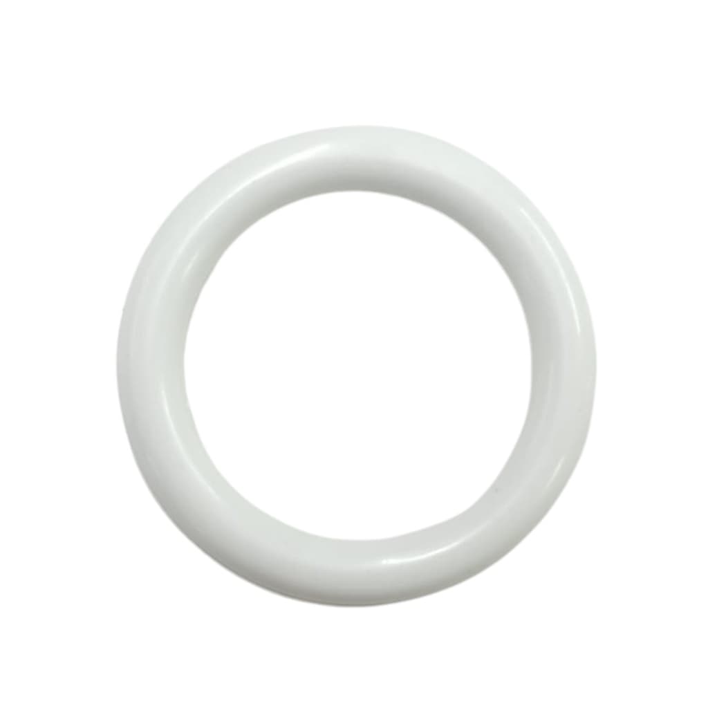 Kit 10 Peças Argola Plástico para Cortina Varão Várias Cores 28mm