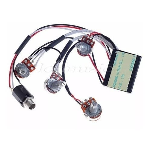 Kit Pré-amplificador Ativo P/ Contra Baixo(g/a/v/b) Cod 110