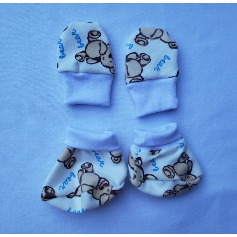 Memelbaby conjunto 1 par de luvas e 1 par de sapatinhos