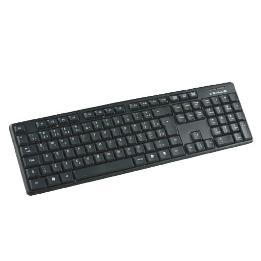 Teclado com fio USB Padrão Resistente a Respingos