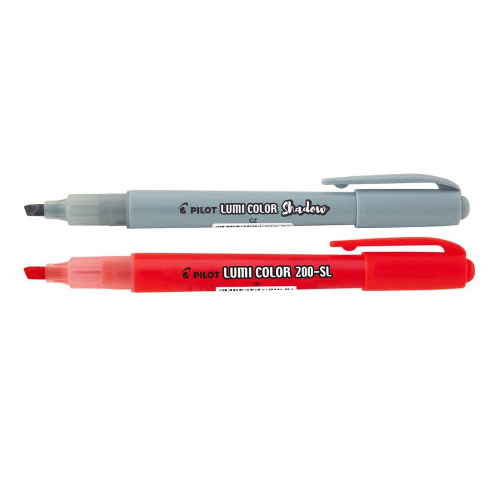 Pincel Marca Texto Lumi Color Shadow/Neon Vermelho - PILOT