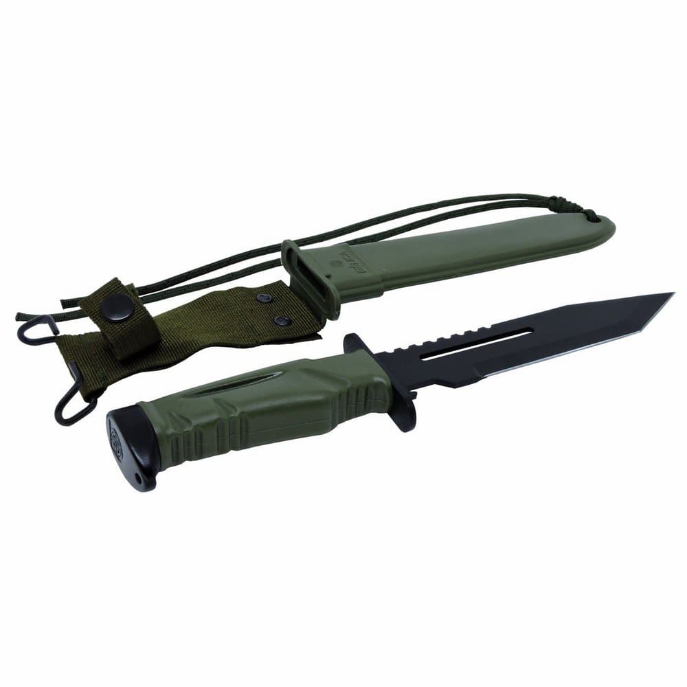 Faca Commander Tática Militar Bélica - Verde