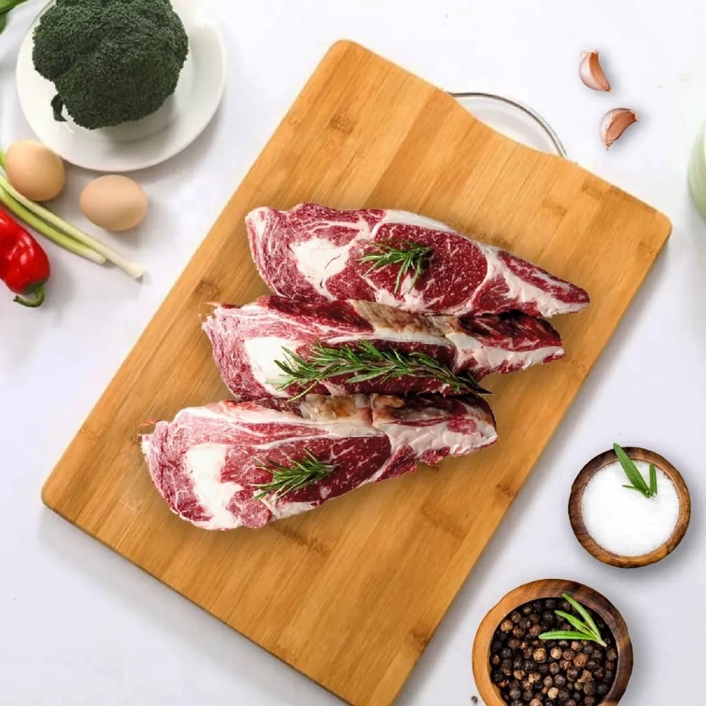 Tábua de Madeira Bambú Corte Carne Churrasco Alça 30x20cm Your House