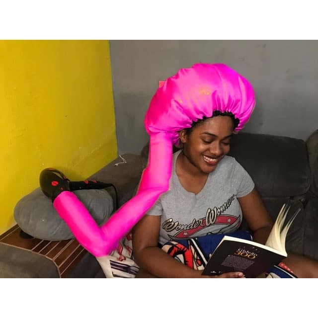 Toca secadora difusora cetim anti frizz + xuxinha