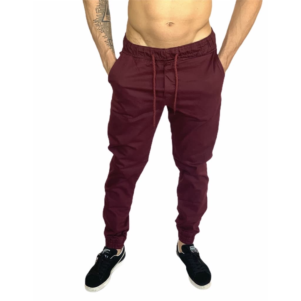 Calça Masculina Jogger Jeans e sarja Lisa