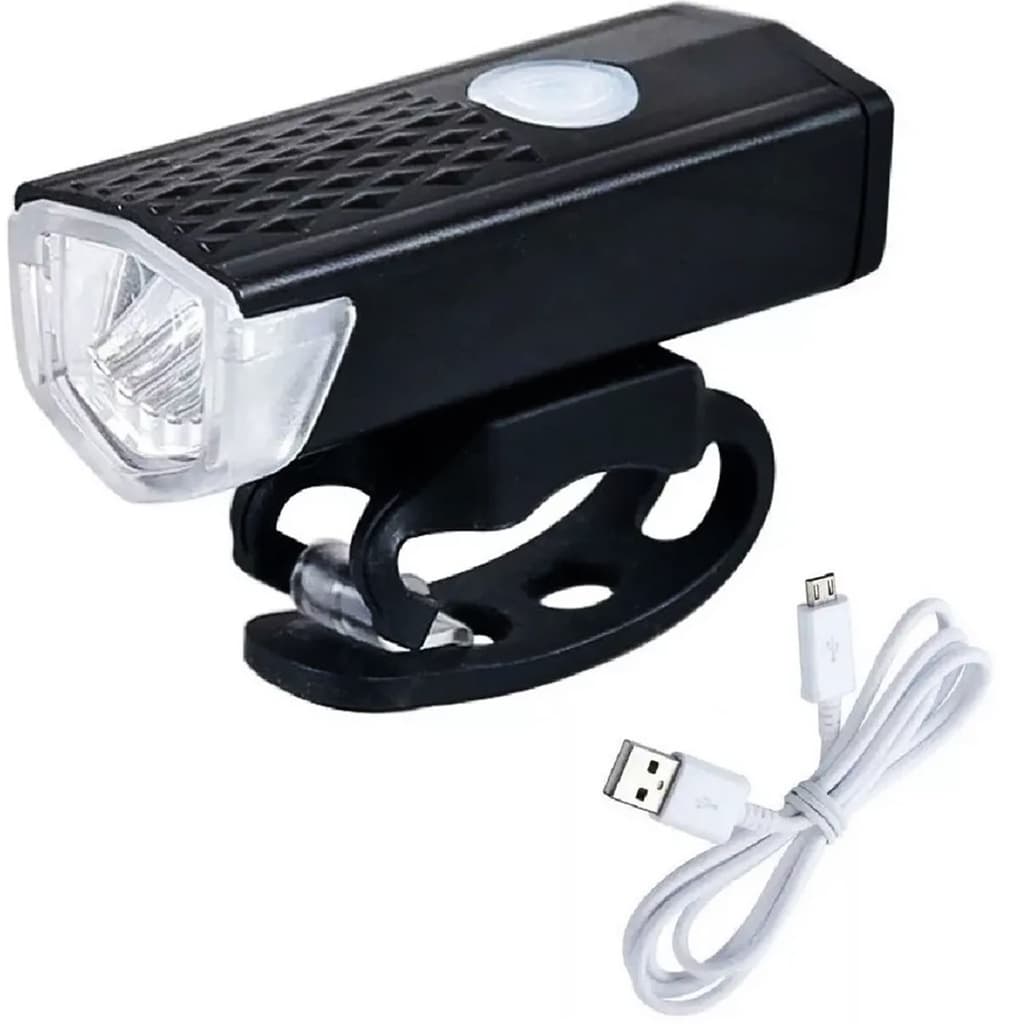 Farol para Bicicleta lanterna bike 300lm Bateria Recarregável Bike Led D 2255 R-99