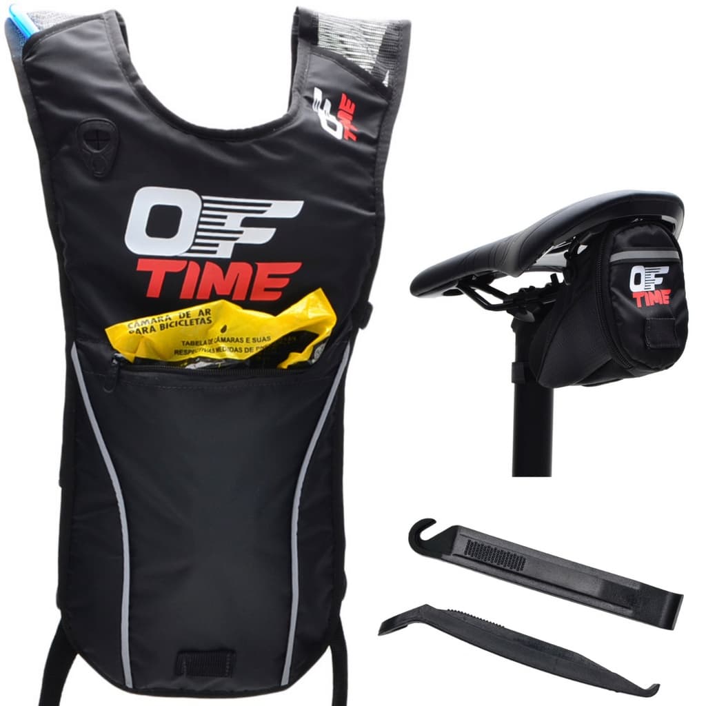 Kit Mochila De Hidratação  Bolsa De Selim Advanced  2 Espátulas