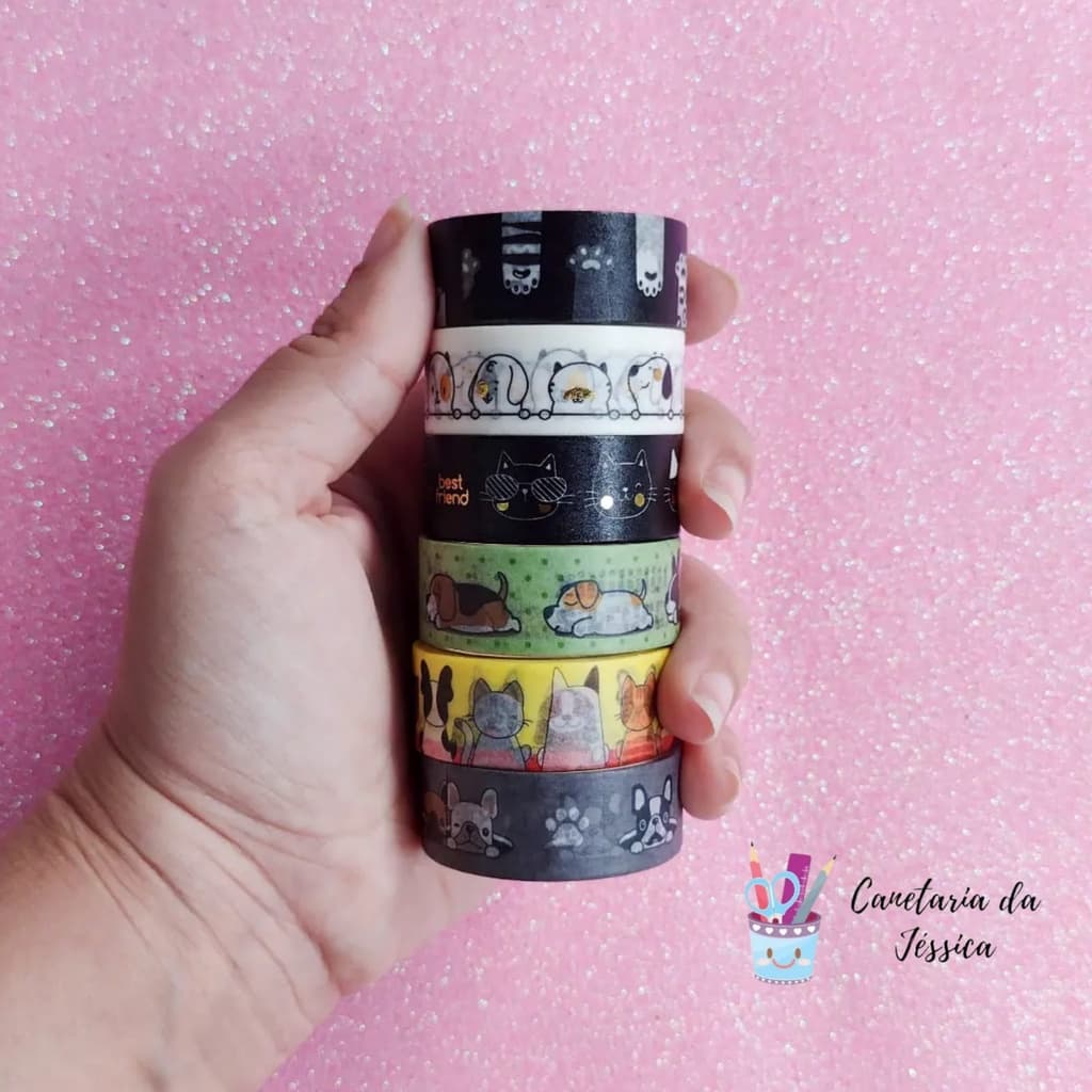 Kit com 2 Washi Tape Pet da BRW