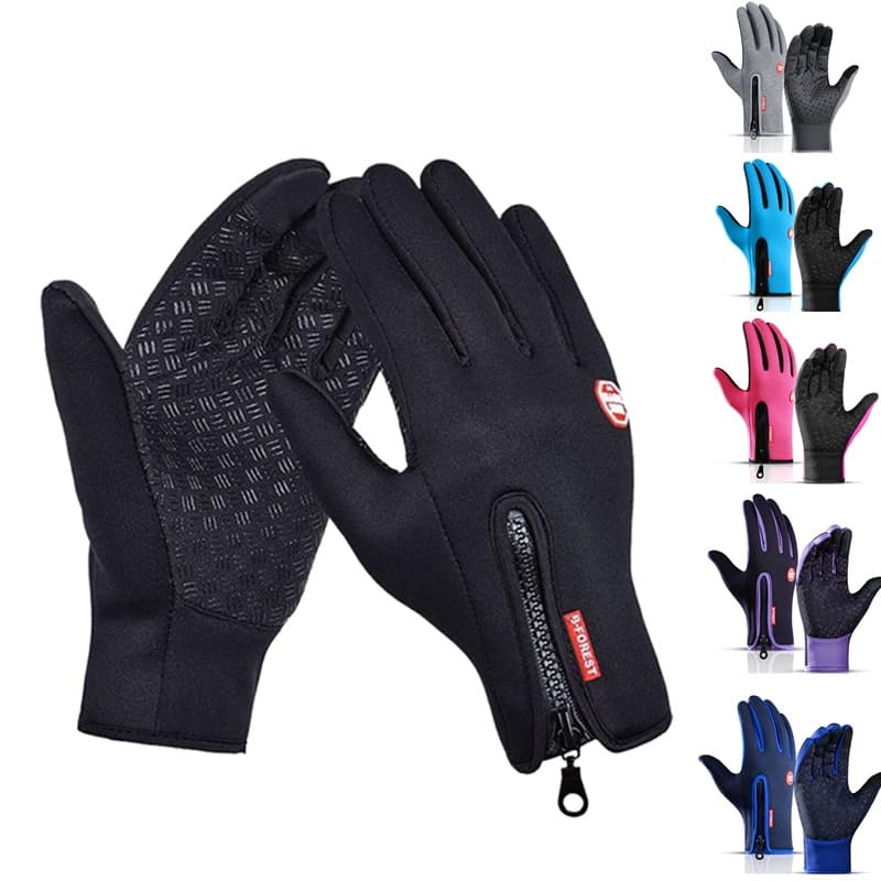 Tela Unisexo Touchscreen Inverno Luvas Térmicas De Dedo Quente Para Caminhadas De Ciclismo A0001
