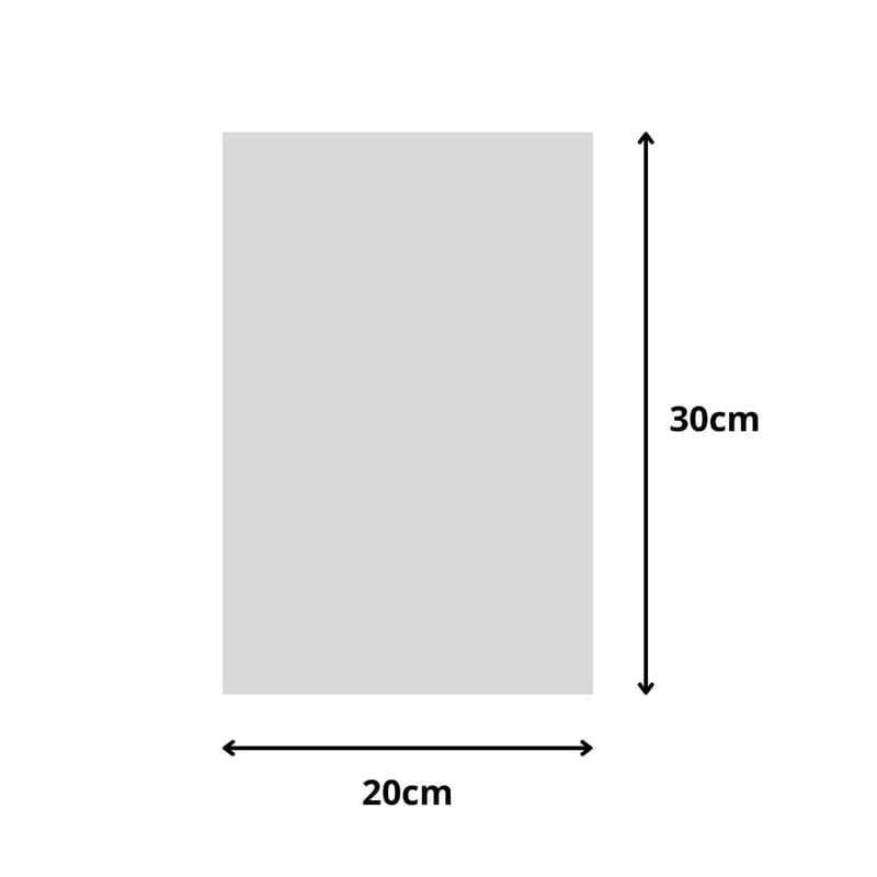 Saco Plástico Transparente 20x30 Polietileno 0,06 espessura com 100 unidades Antunes&Baldassim.