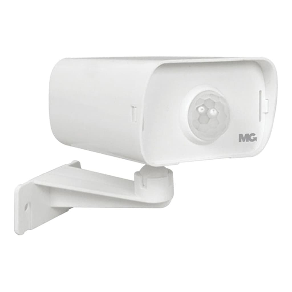 Sensor De Iluminação Tipo Camera Uso Externo Margirius Branc