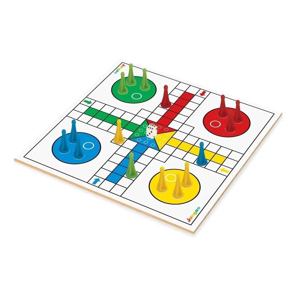 Brinquedo Jogo ludo com 16 peões e 1 dado Diversão
