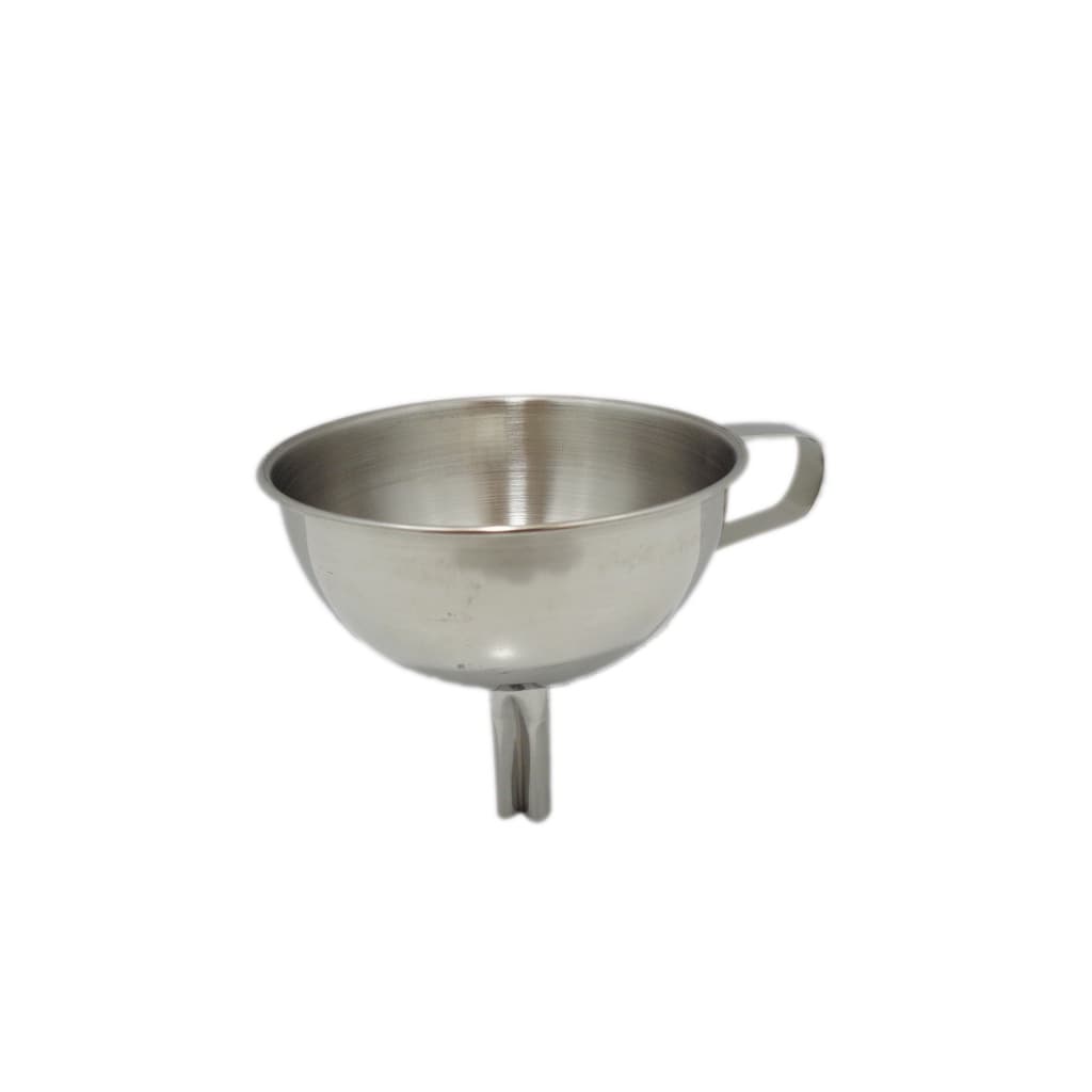 Funil A莽o Inox Com Peneira Coador 11cm Profissional Coquetel kehome