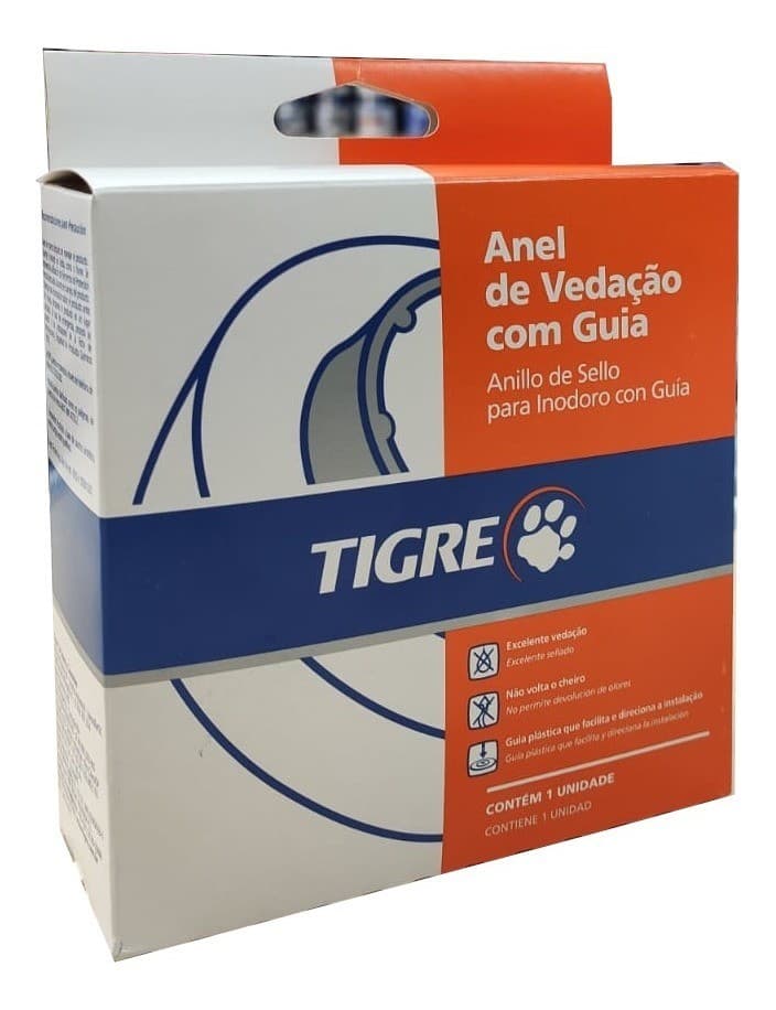 Anel De Vedação Para Bacia Vaso Sanitário 270g C/ Guia Tigre