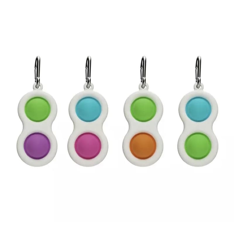 Chaveiro Simple Dimple Squeeze Bean Toy Fidget Toys Pop It Sensory Adult Relief Simple Dimple Anti Stress Figet Toys