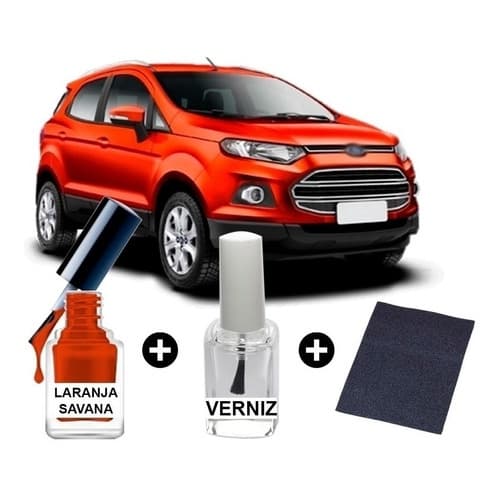 Tinta Tira Risco Automotiva Ecosport Savana Laranja
