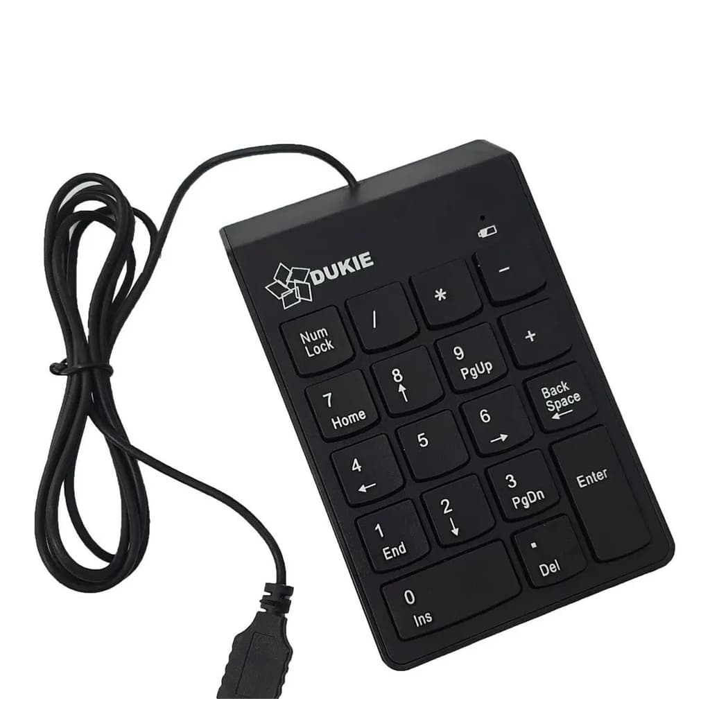 Mini Teclado Usb Numérico Com Fio Dukie Dk-91