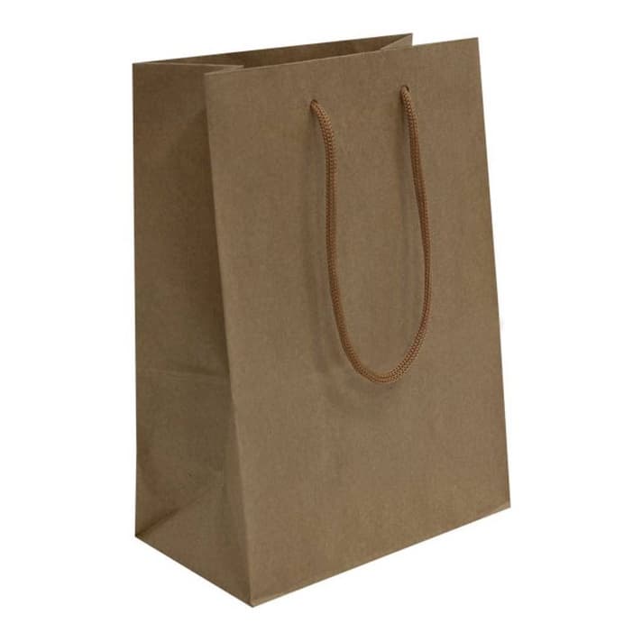 100 Sacolas Kraft 14x10x5cm Bolsa Papel Tamanho P 90 Gramas Presentes