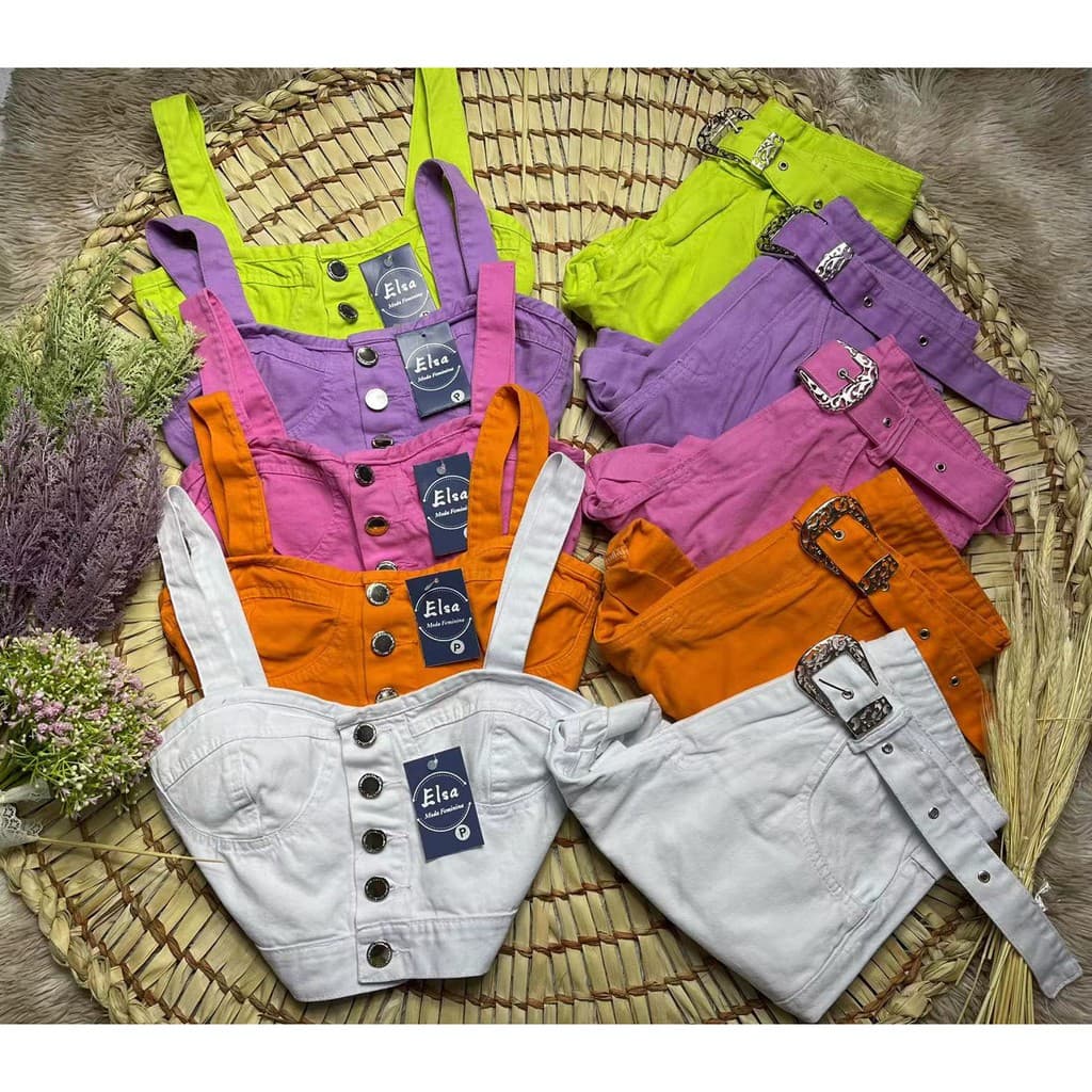 Conjunto coloridos sem lycra