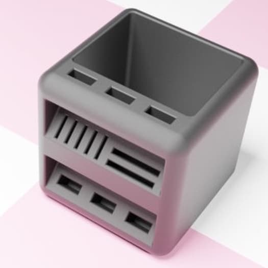 Suporte Organizador Porta Escritório Porta Cartões Micro SD, SD E Usb - Impressão 3D