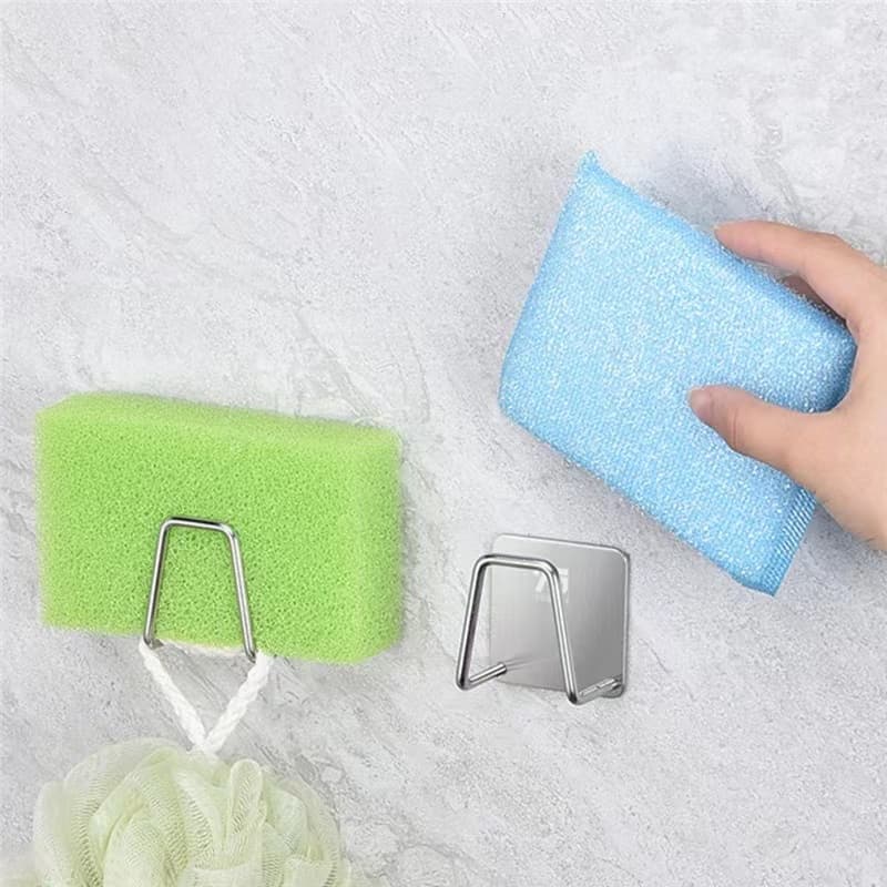 Aço Inoxidável Suporte Porta Esponja para bucha de piaPrateleira de cozinha