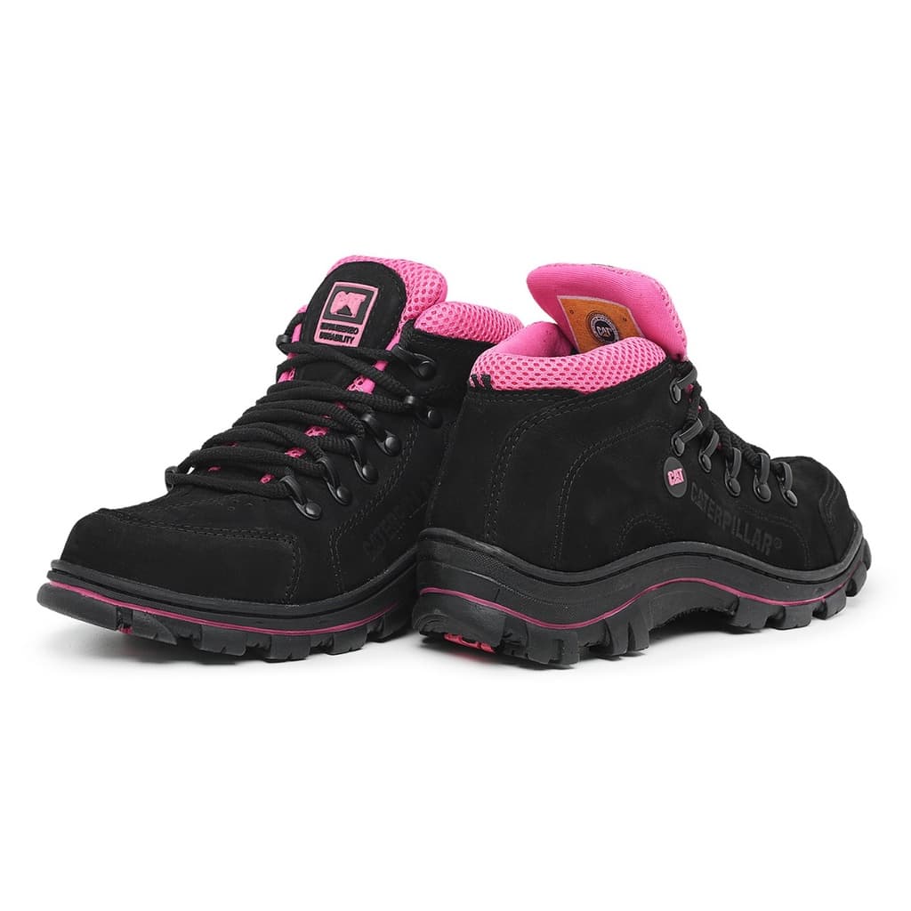 Bota Caterpillar Adventure Feminina Em Couro Legitimo Palmilha Em Gel TOP