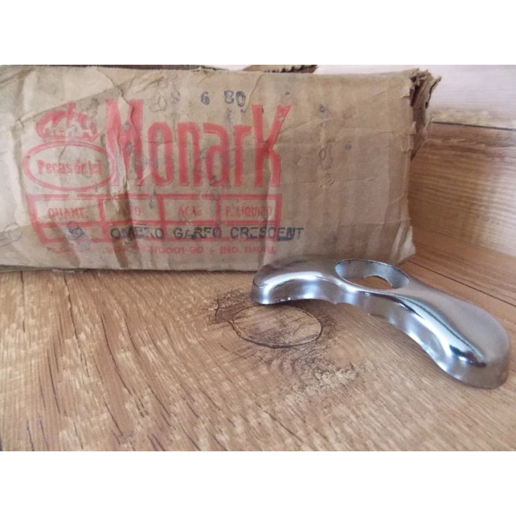 Ombro De Garfo De Bicicleta Monark Caloi 10 Cromado antigo - novo de estoque antigo