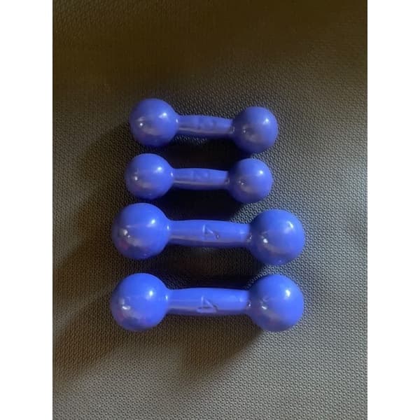 Kit par de halteres 2kg e par de halteres 4kg roxo 12kg total