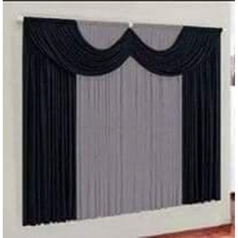Cortina sala malha gel 3 metros linda(envio aleatorio)