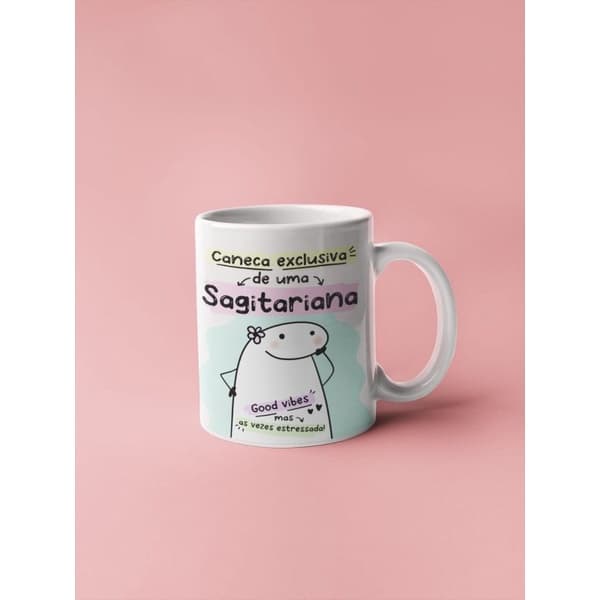 Caneca de Signos *Flork* 325ml Porcelana / Caneca de Porcelana / Caneca Personalizada / Caneca do Flork