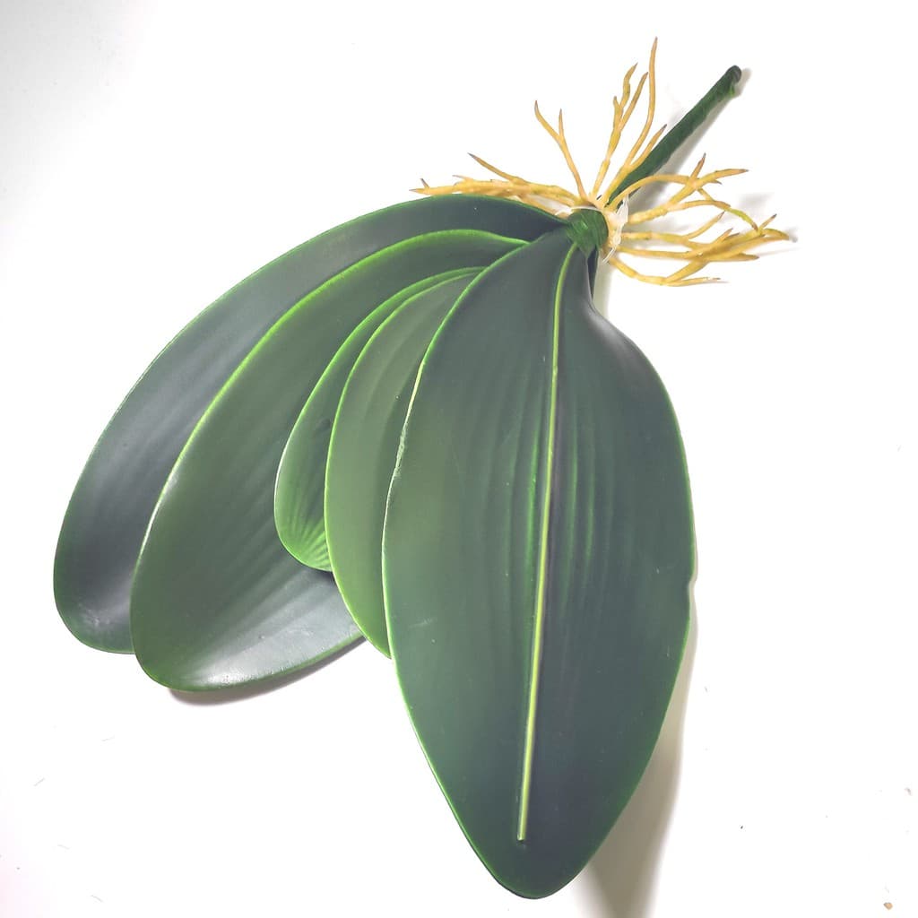 1 folha da orquídea artificial