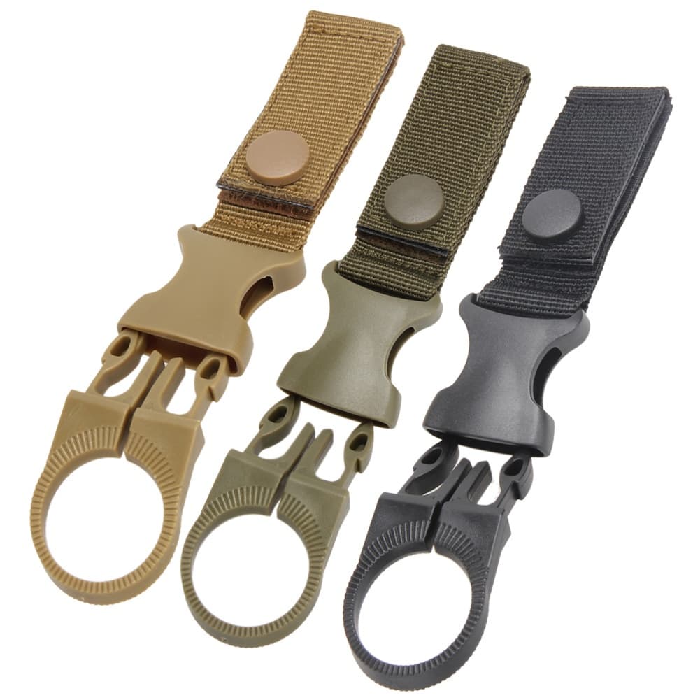 Mosquetão Tático Edc Porta Garrafas Para Cinto